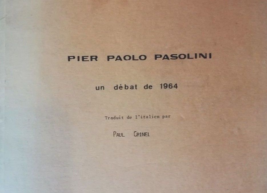 …su eBay c’è “Un débat de 1964”, di Pier Paolo Pasolini