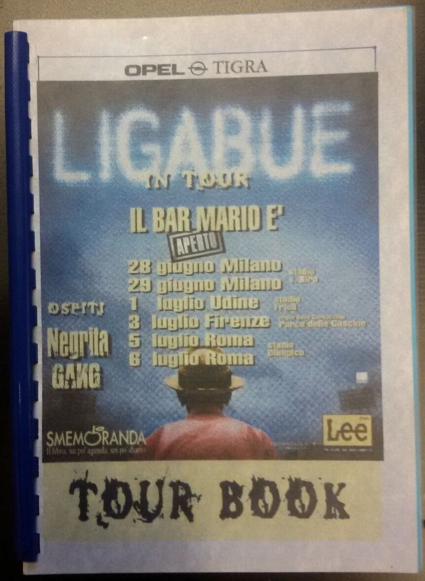 …su eBay c’è il tour book “Il Bar Mario è aperto” di Ligabue