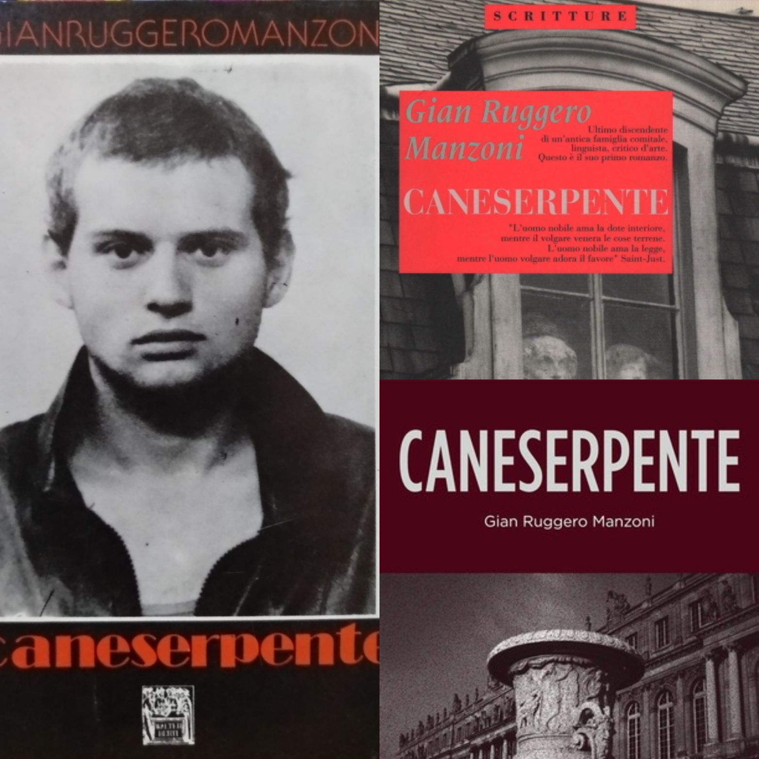 “Caneserpente” di Gian Ruggero Manzoni: lo strano caso di due libri diversi con lo stesso titolo!