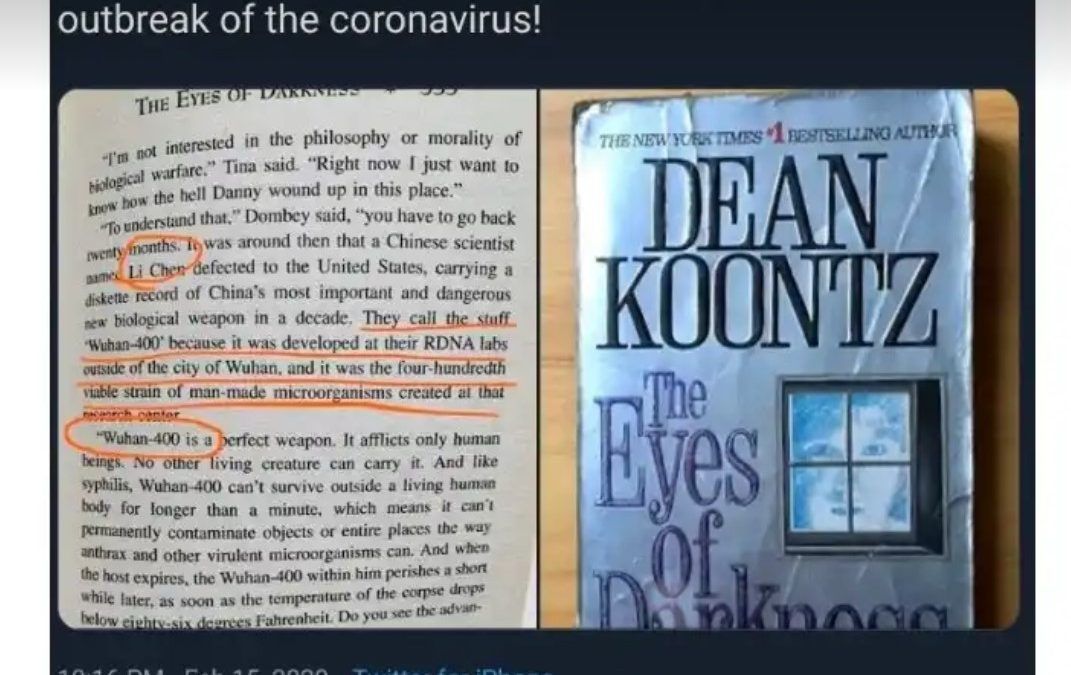 È delirio-eBay per il libro di Dean Koontz del 1981 con la profezia sul coronavirus di Wuhan