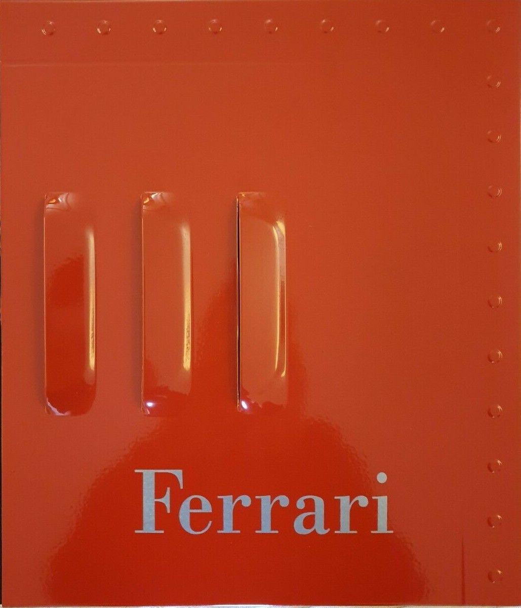 Non è la fiancata di una Ferrari, è un libro! Con copertina di metallo e costa 150 €
