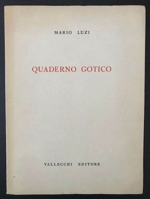 “Quaderno Gotico” (1947) di Mario Luzi: rara copia firmata in asta su Catawiki