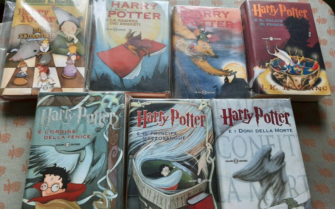 La collezione dei primi 7 Harry Potter su eBay