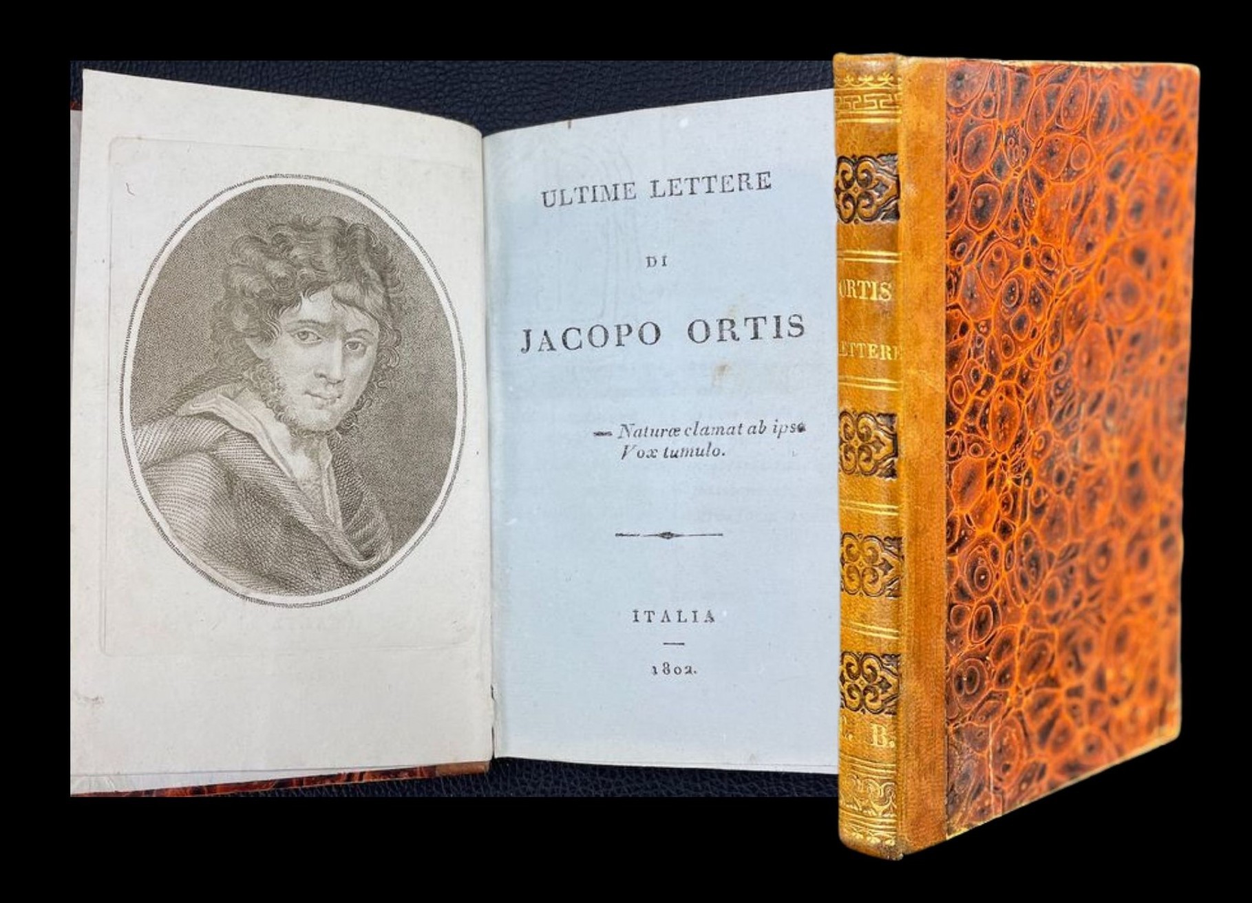 Meravigliosa edizione pirata delle “Ultime lettere di Jacopo Ortis” di Ugo Foscolo (1802) in asta