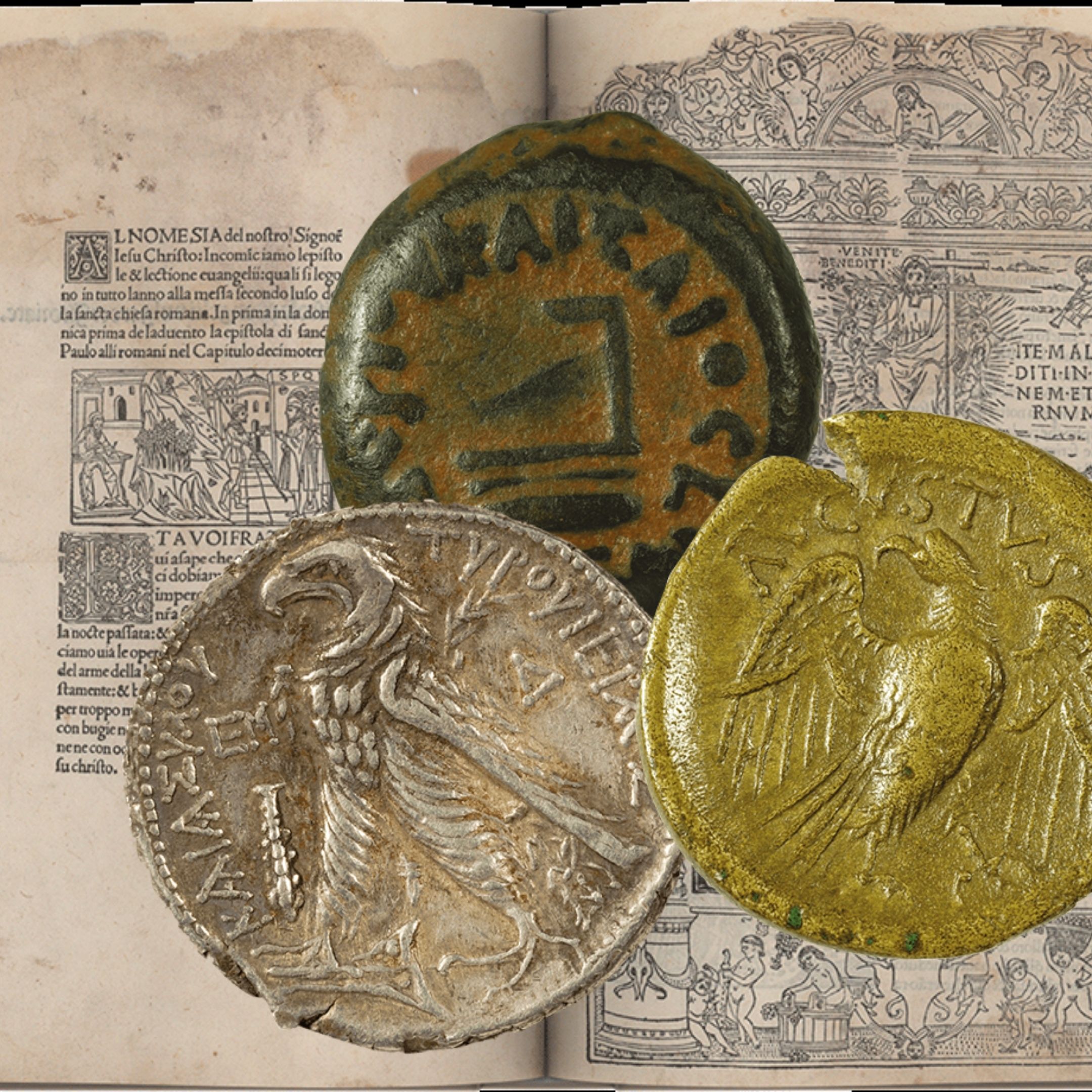Una riedizione d’eccellenza con la riproduzione di 7 monete dei tempi di Gesù incastonate in copertina