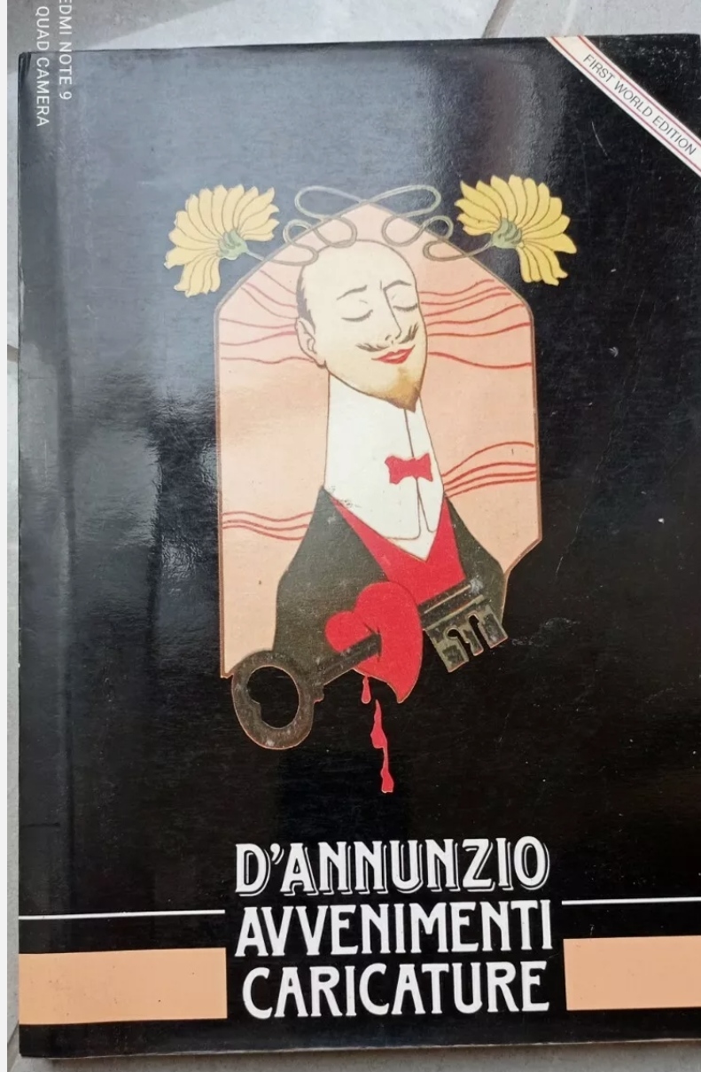 Rarissima 1 Ediz. numerata D ‘Annunzio e la Caricatura 1988 con volo su Vienna