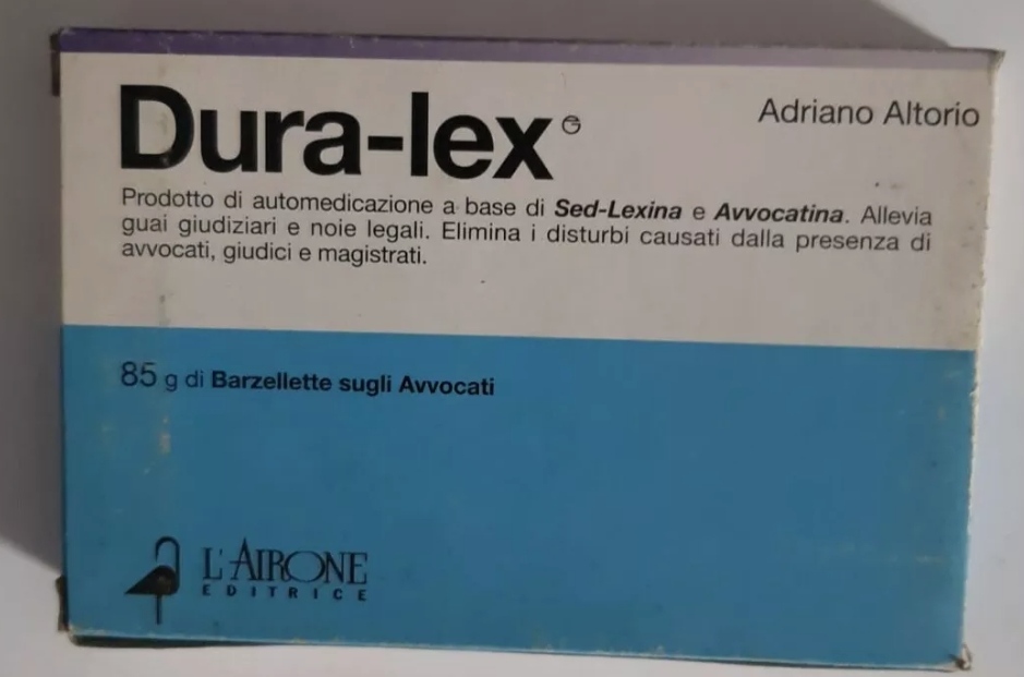 Dura-lex  Prodotto a base di avvocatina  libretto rarissimo
