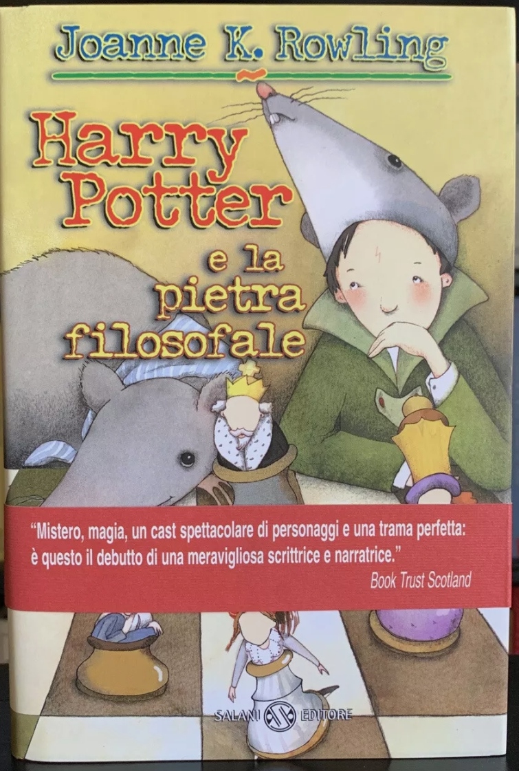 Harry Potter Pietra Filosofale Senza Occhiali Salani - Prima Edizione 1998  con fascetta editoriale - Cacciatoredilibri
