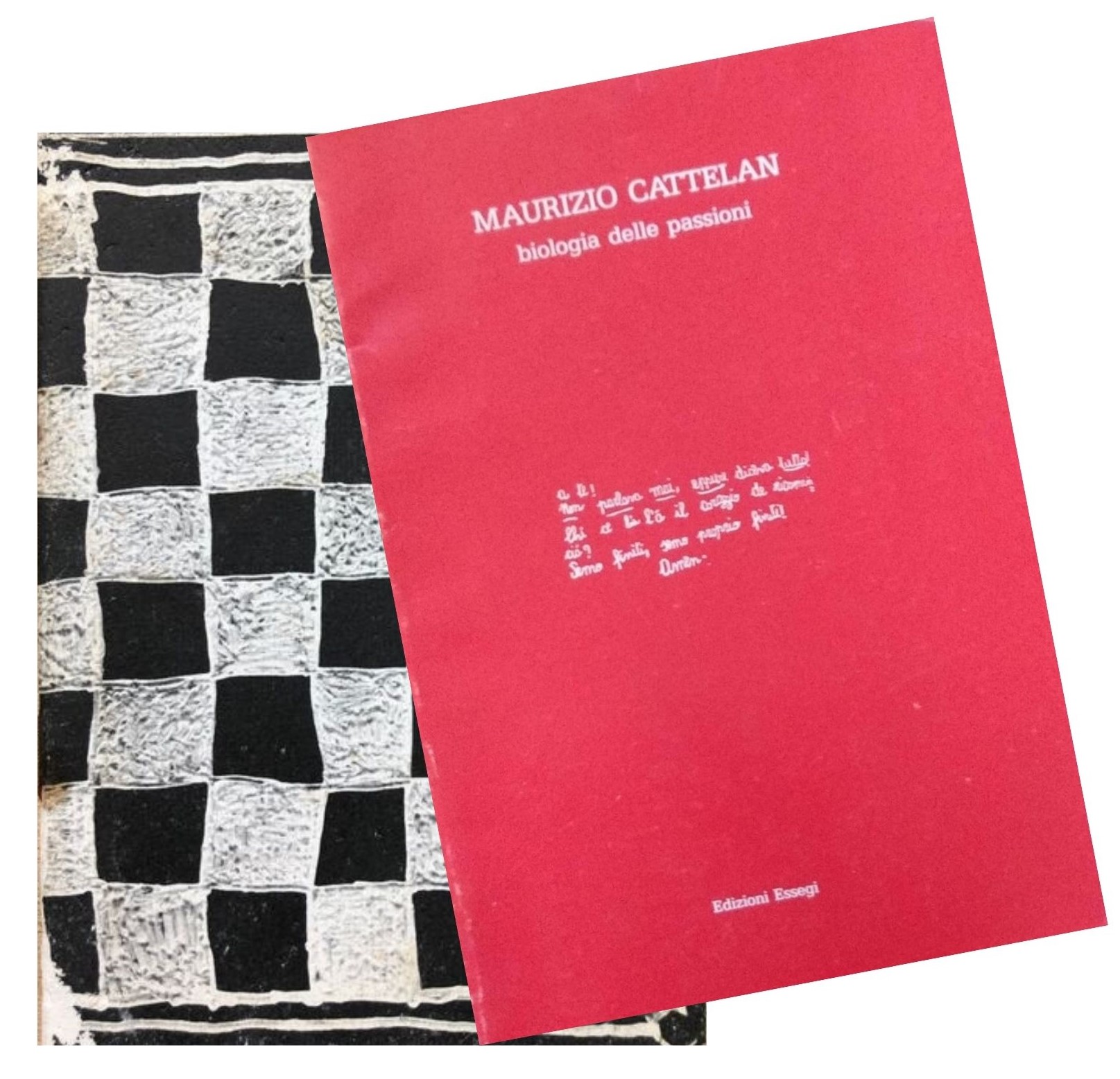 Le prime due rarissime pubblicazioni dell’artista Maurizio Cattelan (1988 e 1989)