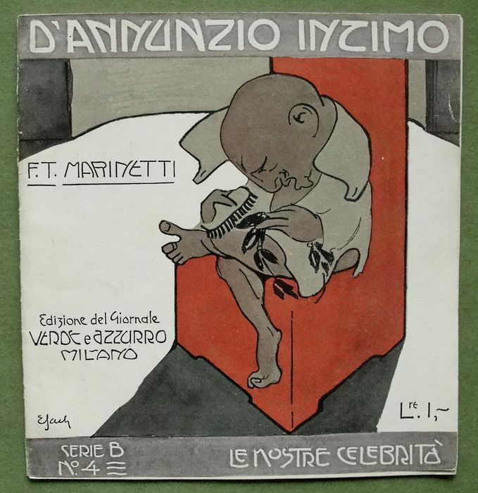 In asta la prima edizione di “D’Annunzio intimo” di F. T. Marinetti (1903)