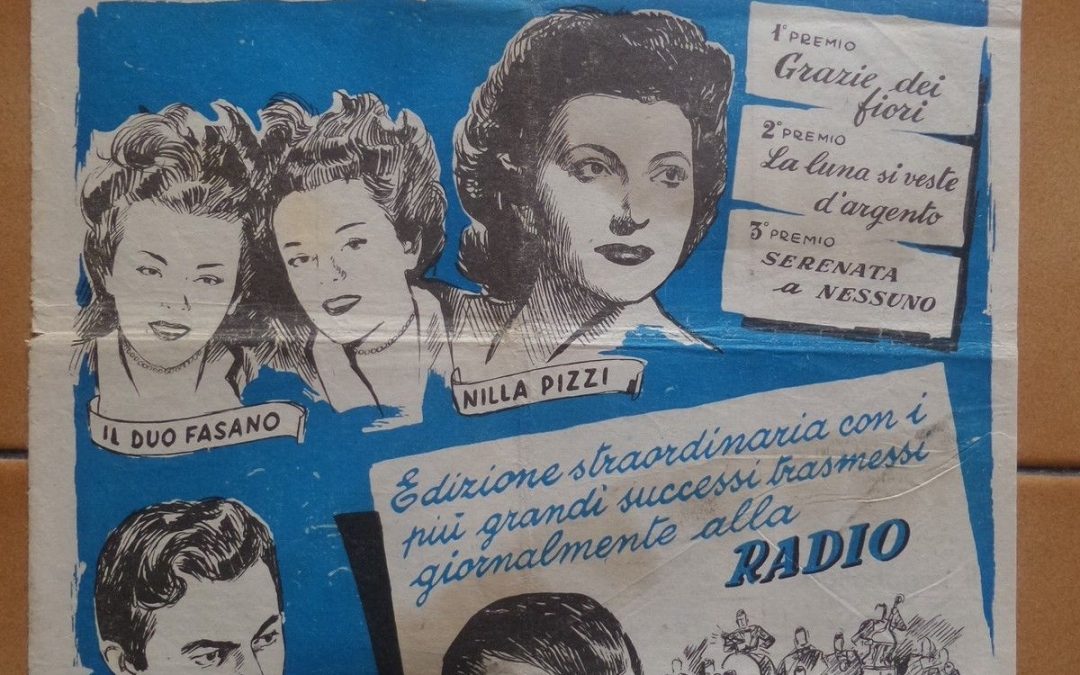 Tutte le CANZONI PREMIATE al 1° festival di SANREMO 1951 ediz. Campi – Foligno