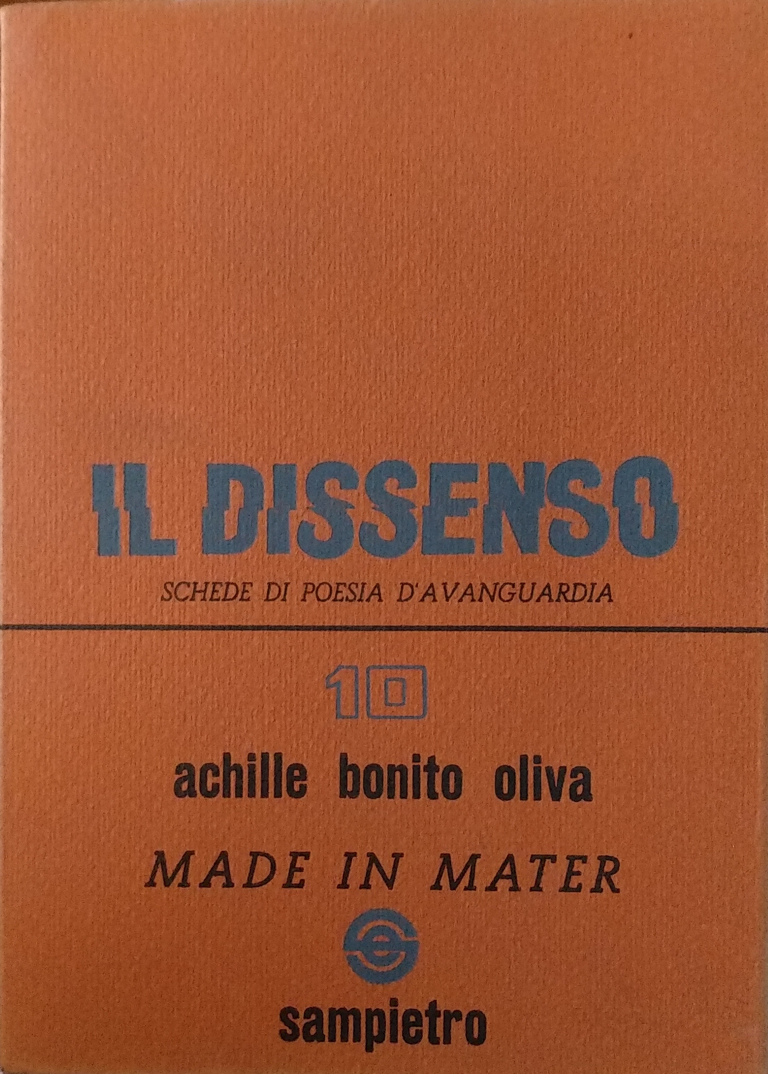 “Made in Mater” (1967) di Achille Bonito Oliva: poesia d’avanguardia in schede: eccezionale la prima opera del famoso critico d’arte