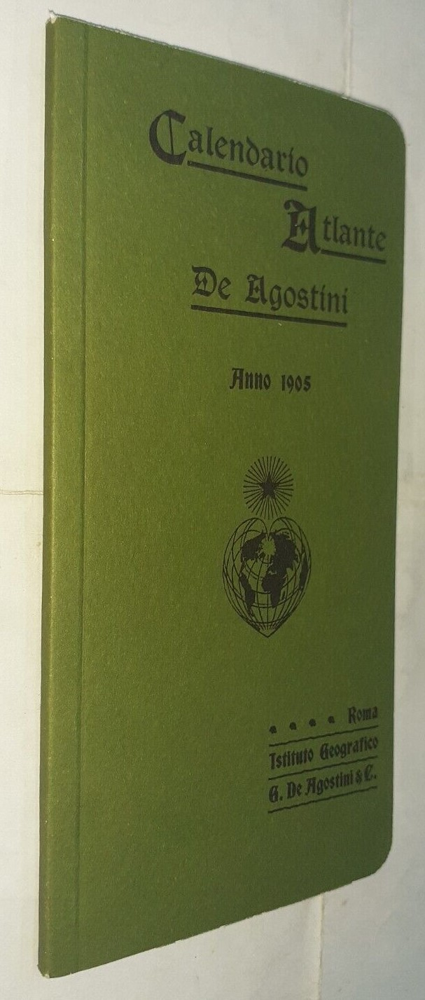 Calendario Atlante De Agostini 1905, 1914, 1920, 1942, 1949 (edizione speciale) etc.