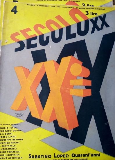 All’asta “Secolo XX”: la rivista illustrata da Fortunato Depero