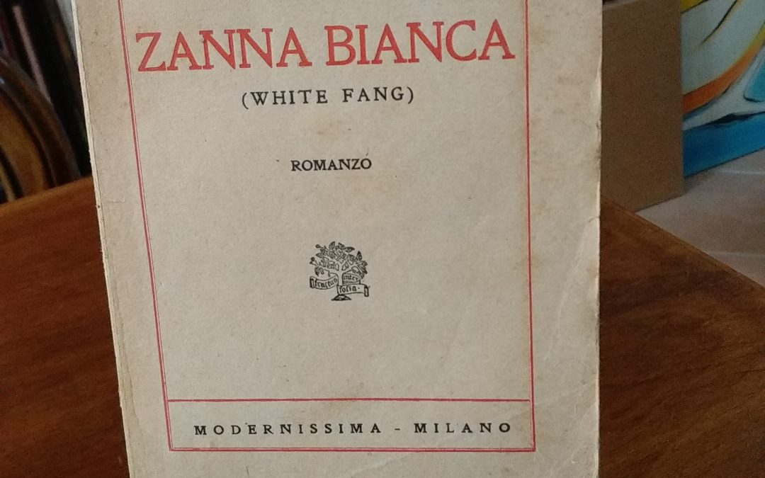Zanna bianca (White Fang): romanzo, di Jack London (Milano, Modernissima, 1925). Prima edizione italiana 60€