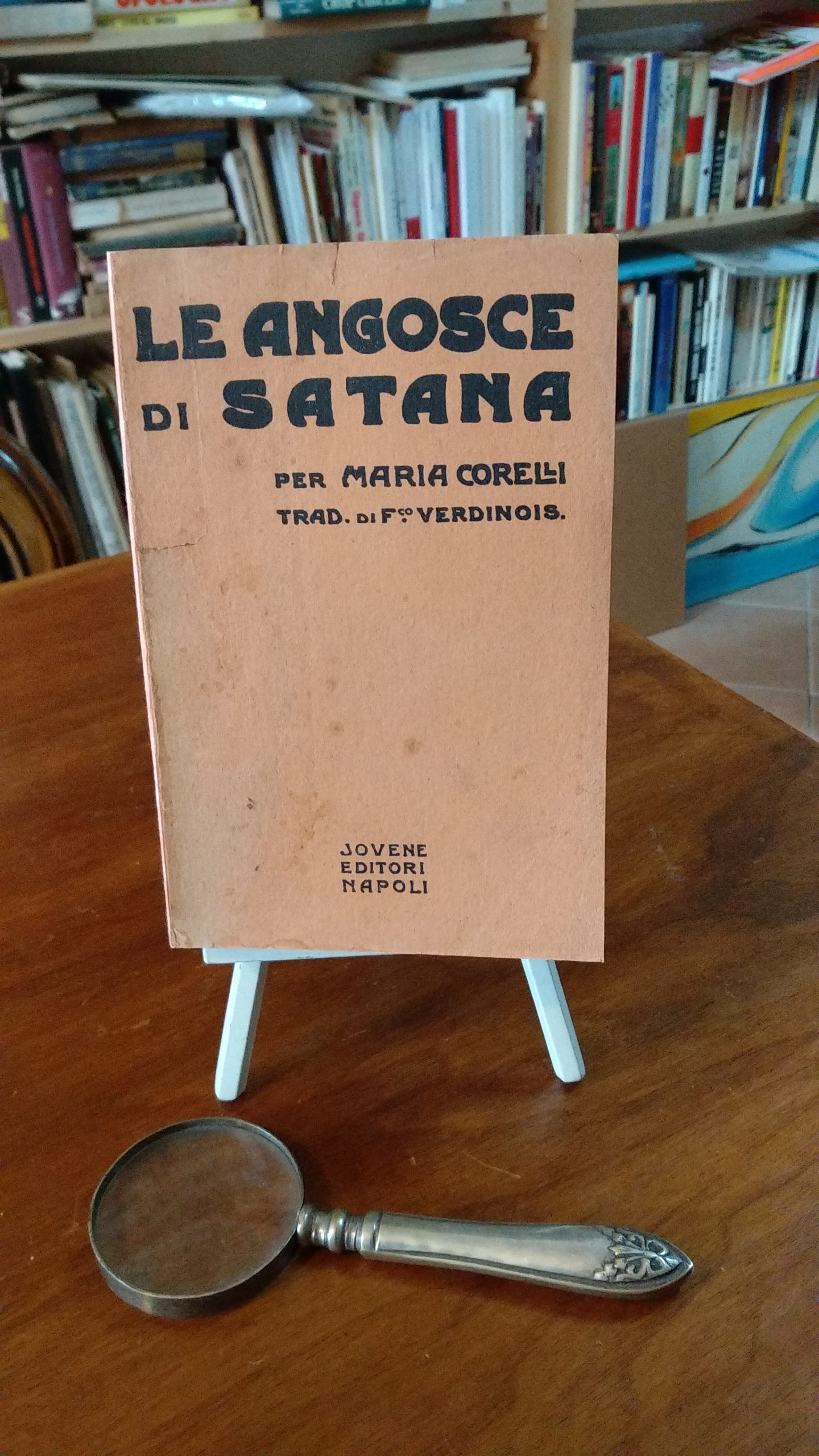 Le angosce di Satana, di Maria Corelli (Napoli, Jovene Editori, Prima edizione italiana [1904]) 100€