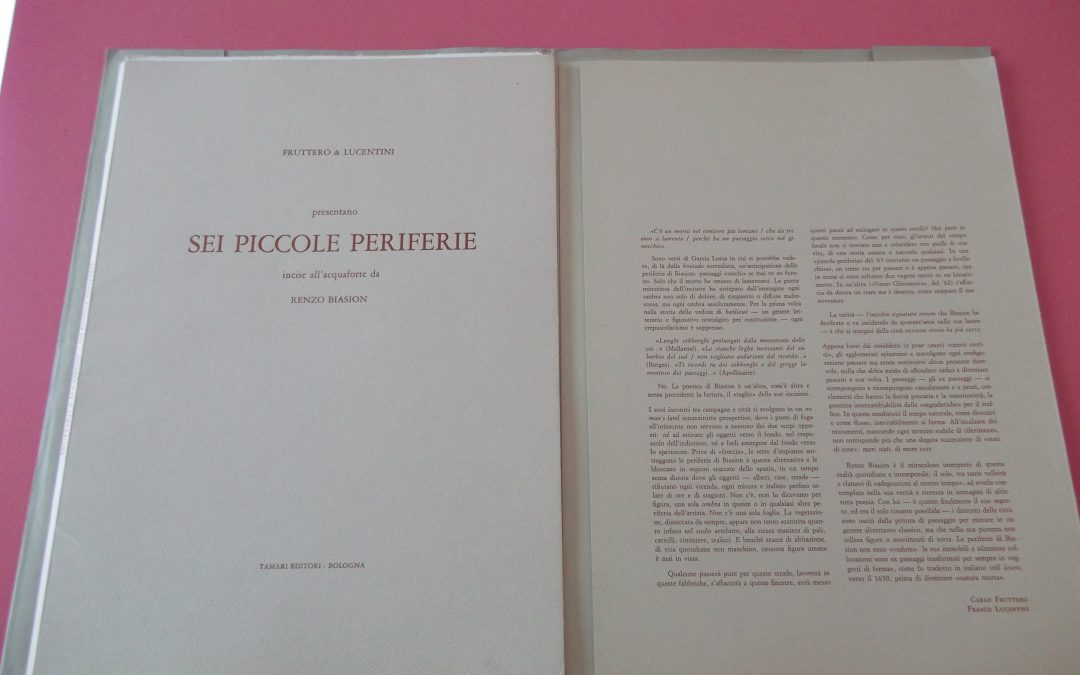 Pezzo raro per i patiti di Fruttero & Lucentini: “Sei piccole periferie” di Renzo Biasion (1978)