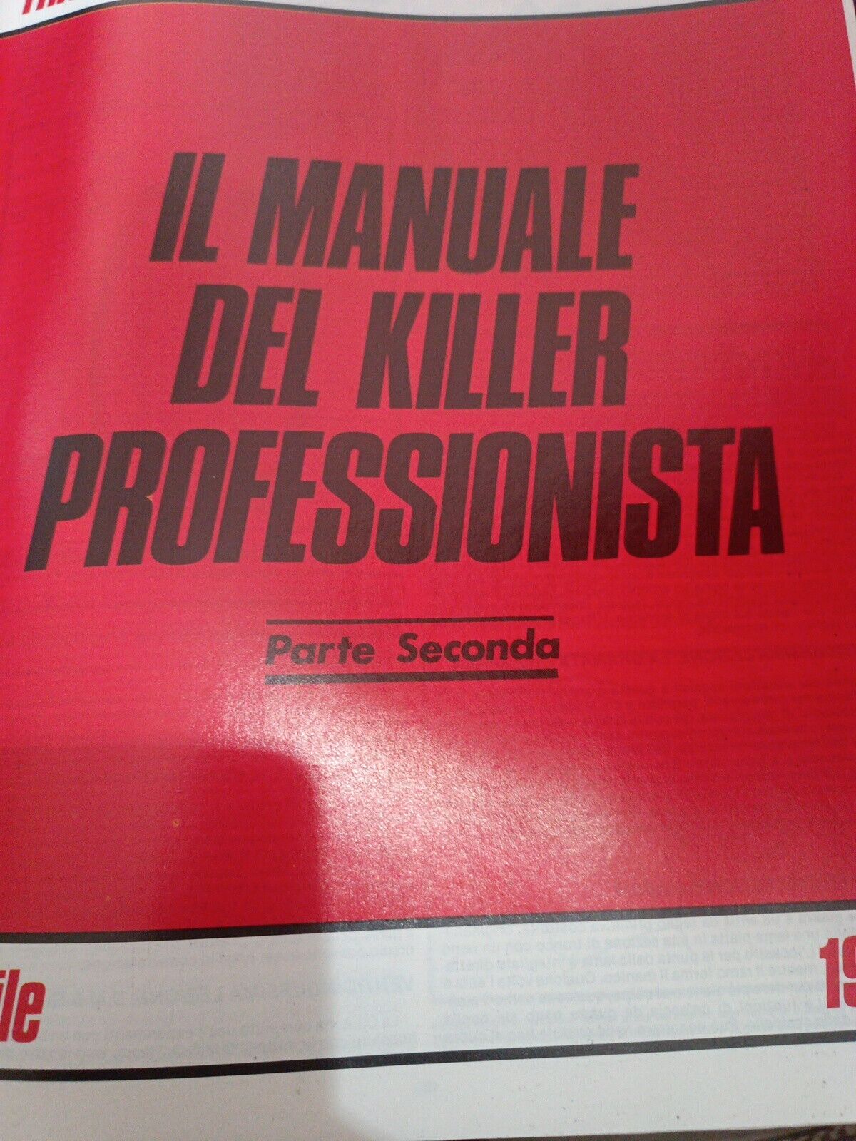 Uno strano e misterioso “Manuale del killer professionista” di John Minnery degli anni ’80