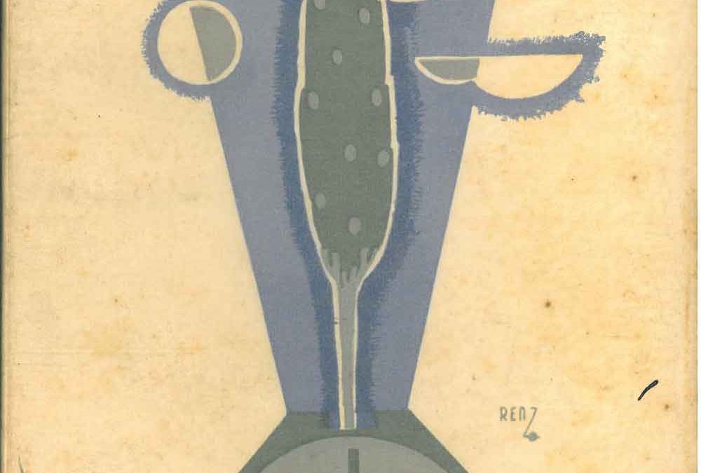 “Il grido sull’argine” (1931) di Antonio Manuppelli con la copertina futurista di un enigmatico “Renzo”