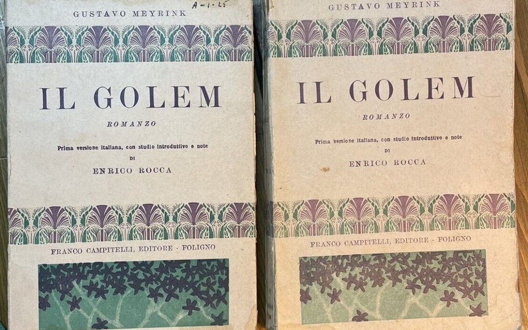 “Il golem” di Gustav Meyrink: in cerca della prima edizione italiana (Campitelli, 1926)
