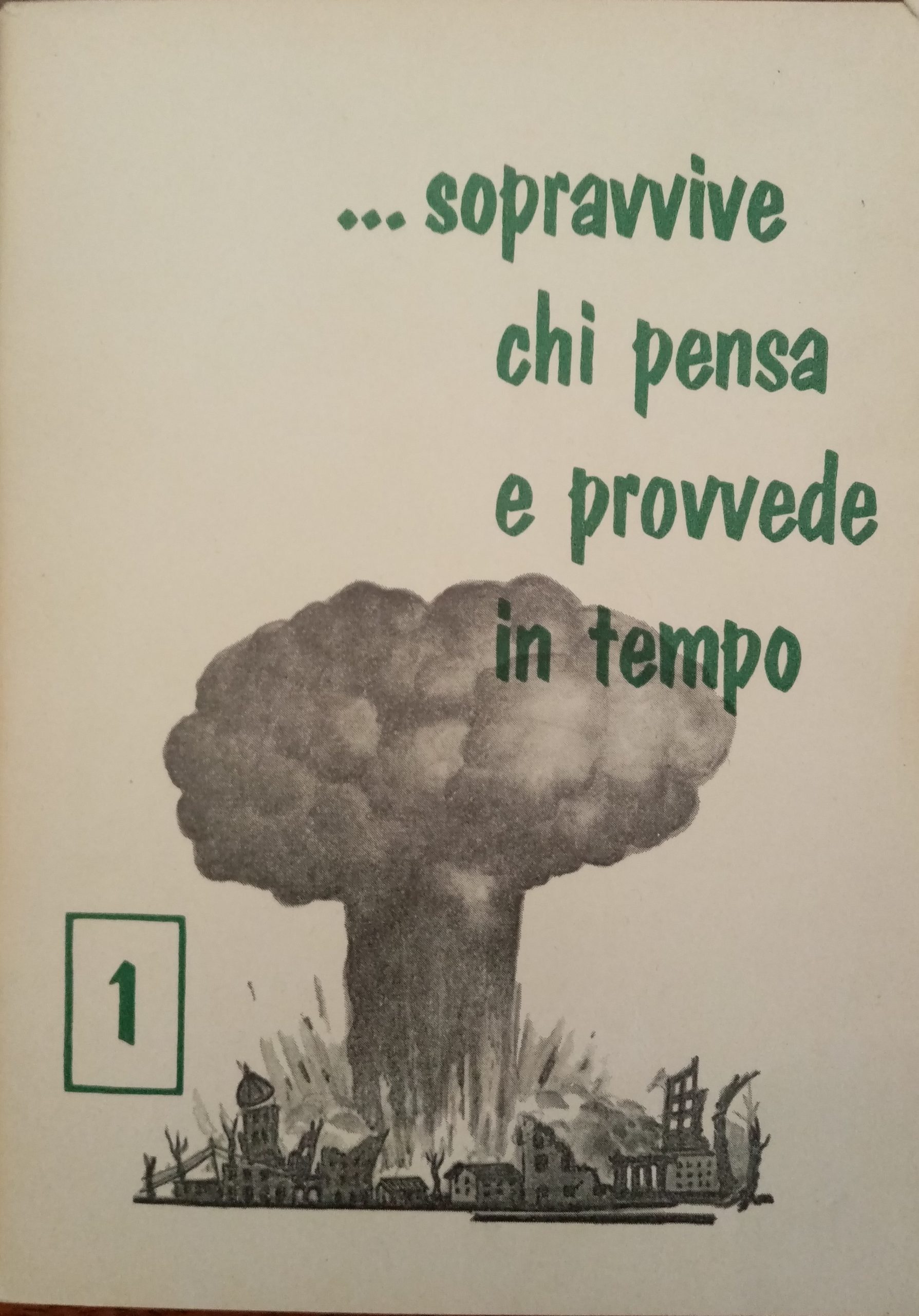 “…Sopravvive chi pensa e provvede in tempo” (1962): il manuale per sopravvivere all’olocausto nucleare