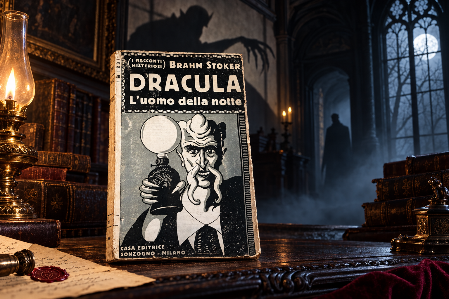 “Dràcula, l’uomo della notte” di Brahm (Bram) Stoker: storia e mercato del Sonzogno 1922