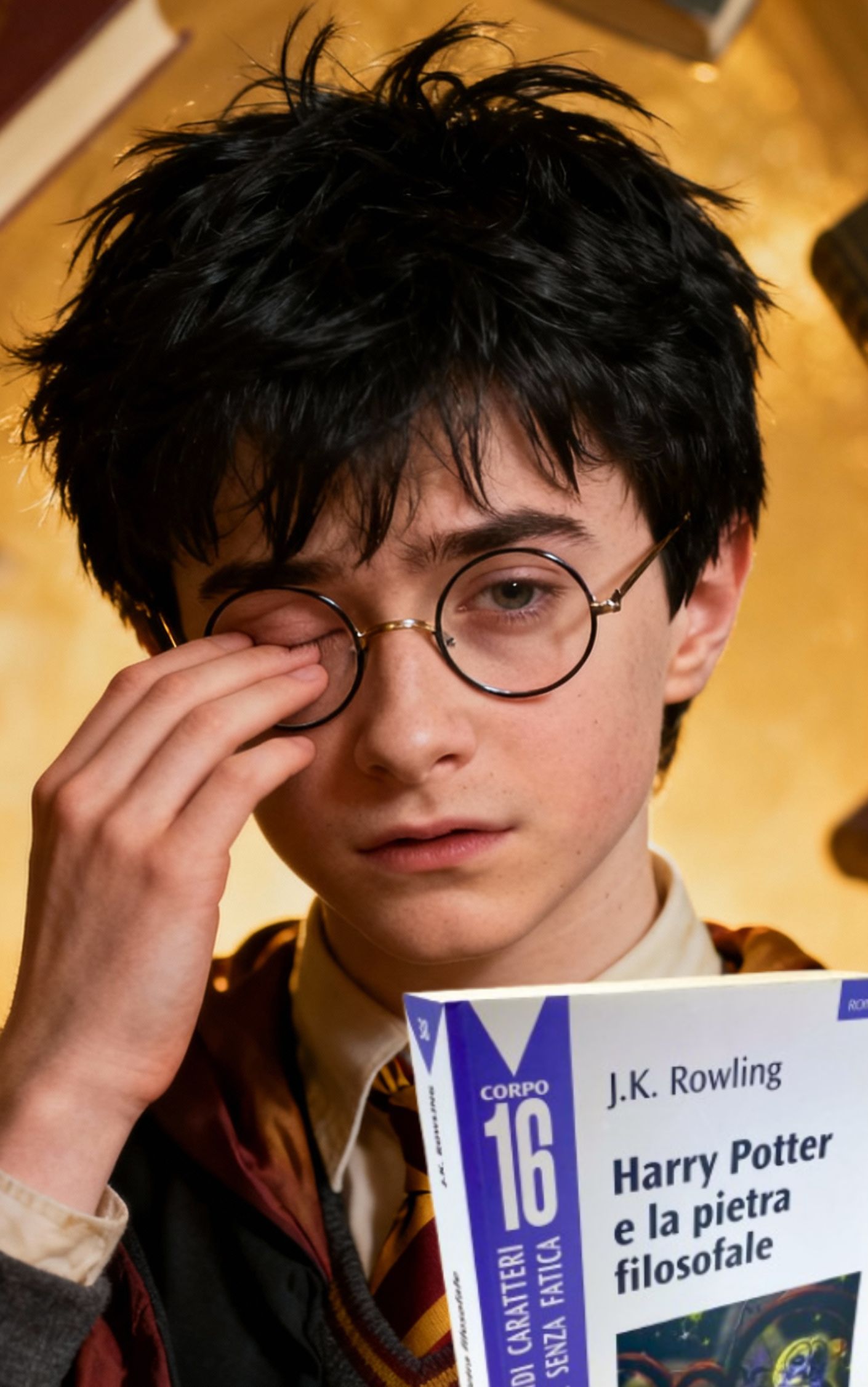 “Harry Potter e la pietra filosofale” in edizione per ipovedenti (corpo 16): furono realizzate solo 1000 copie vent’anni fa