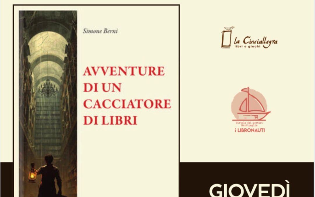 il cacciatore di libri a Battipaglia il 19 marzo 2026!