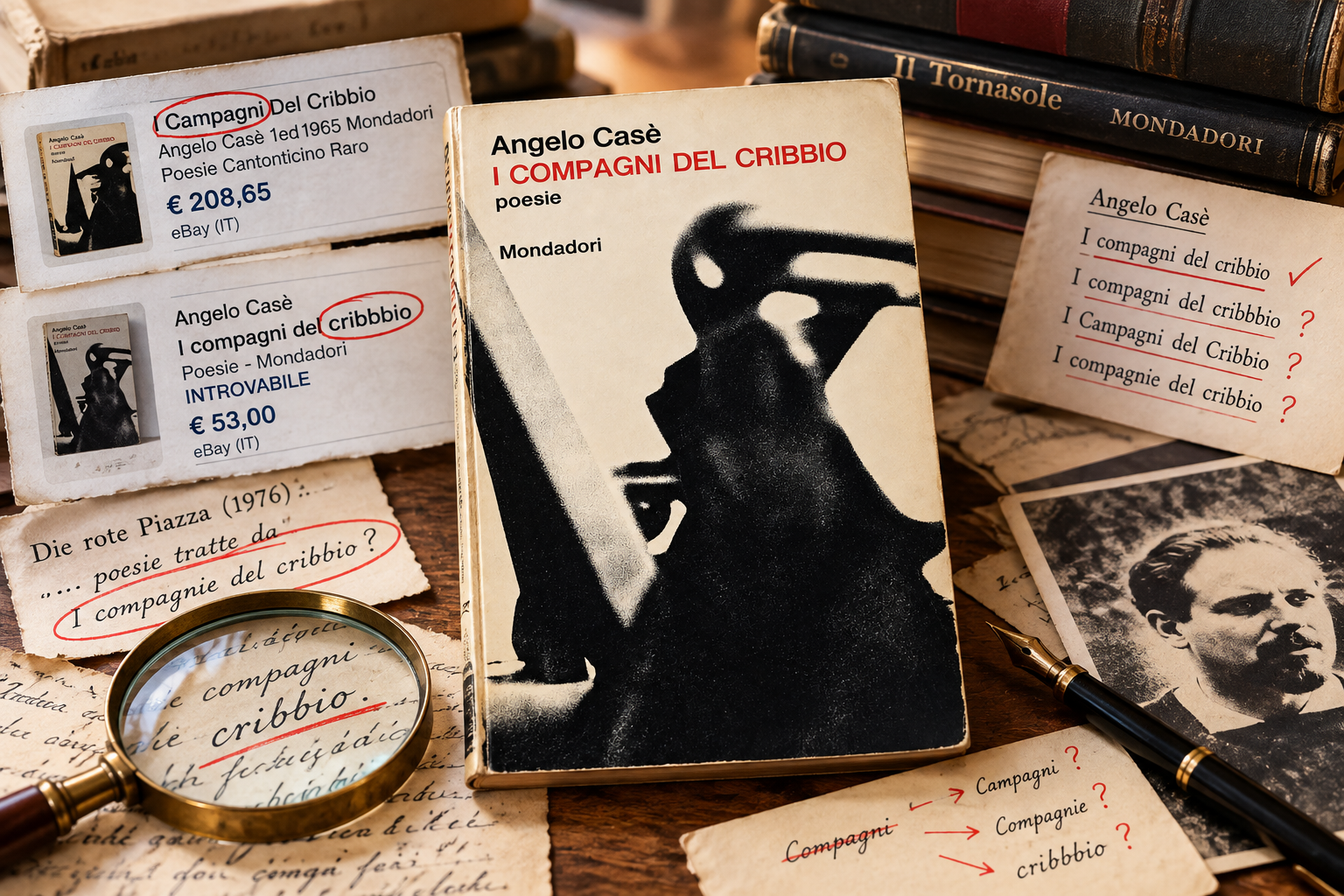 La maledizione del “Cribbio” di Angelo Casè: quando un libro diventa introvabile (anche) per colpa dei refusi