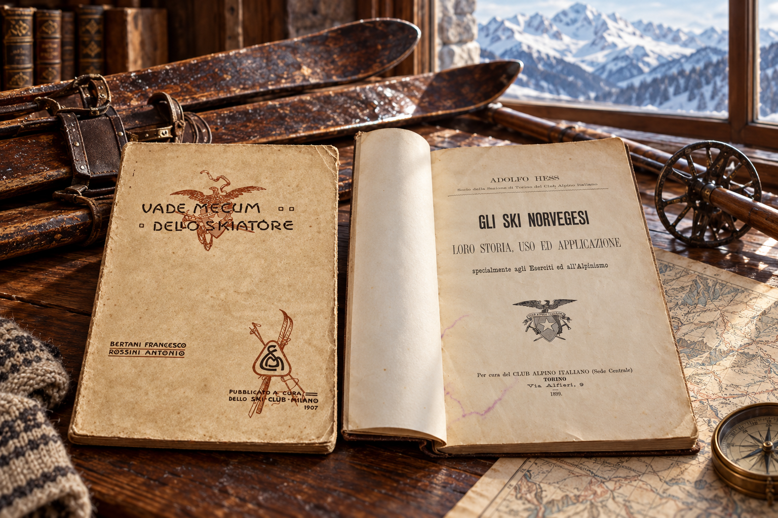 “Gli ski norvegesi” (1899) e il “Vade Mecum dello Skiatore” (1907): due libri da riconoscere